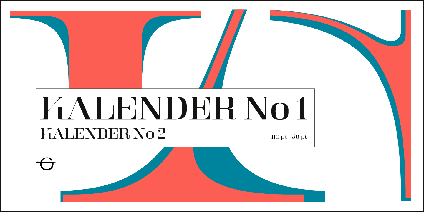 Пример шрифта Kalender Serif #2